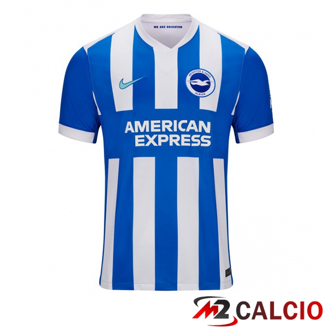Maglie Calcio FC Brighton Prima Blu Bianco 2025/2026