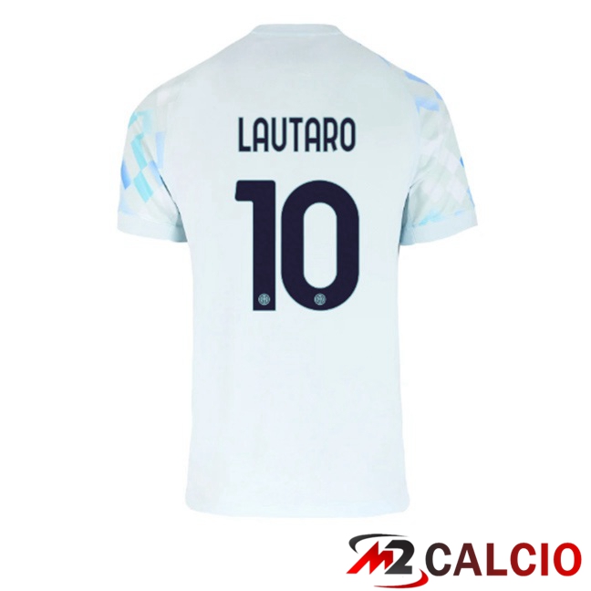 Maglie Calcio Inter Milan (LAUTARO 10) Seconda Bianco Blu 2025/2026