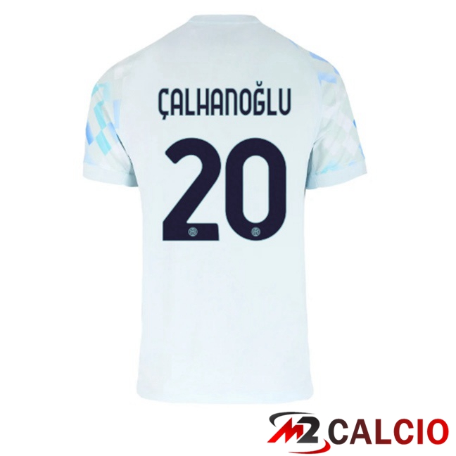 Maglie Calcio Inter Milan (ÇALHANOĞLU 20) Seconda Bianco Blu 2025/2026