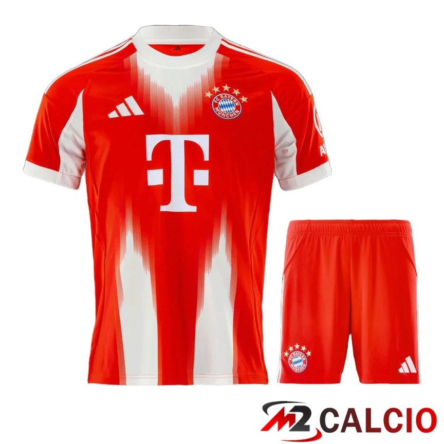 Insieme Maglie Calcio Bayern Monaco Prima + Pantaloncini 2025 2026