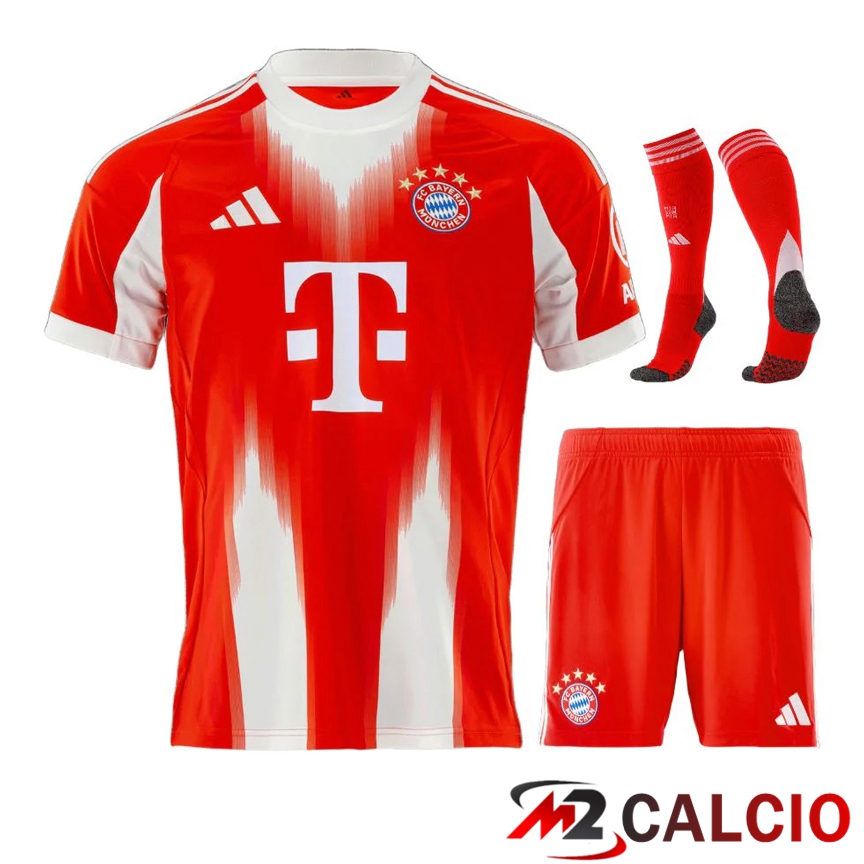 Insieme Maglie Calcio Bayern Monaco Prima (Pantaloncini + Calzini) 2025 2026