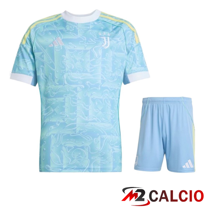 Insieme Maglie Calcio Juventus Seconda + Pantaloncini 2025 2026