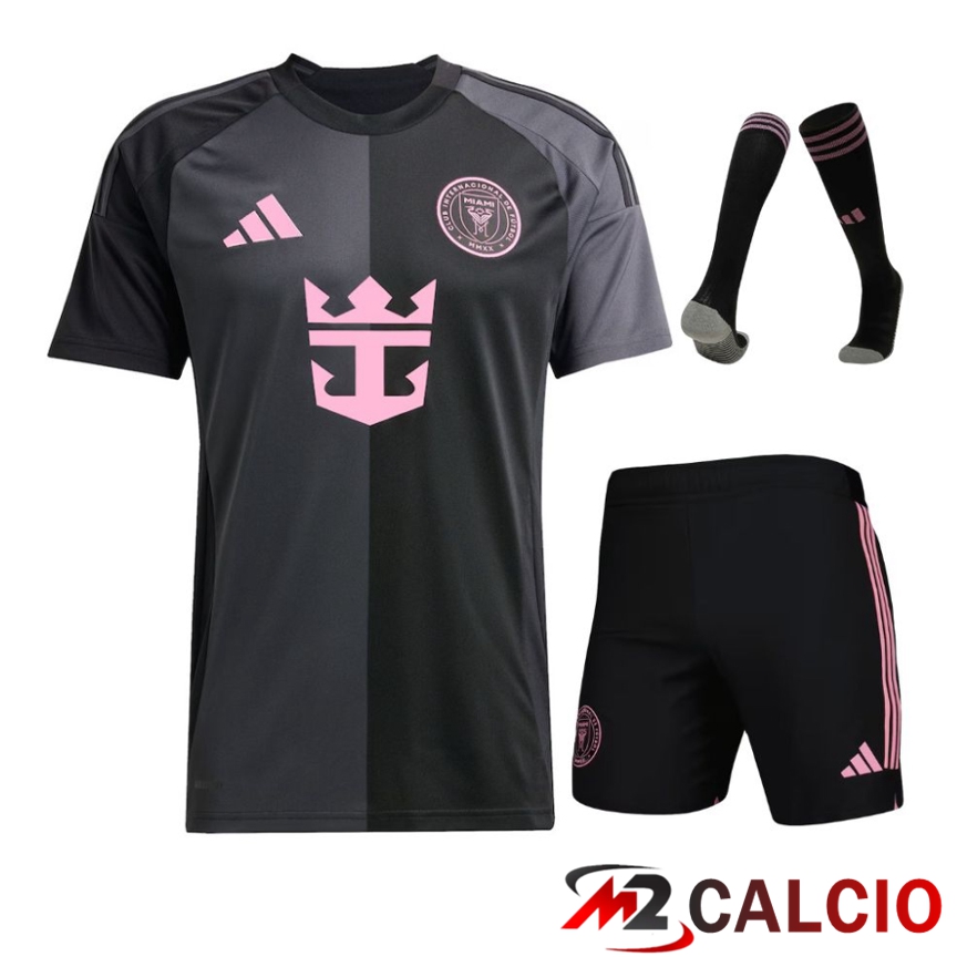 Insieme Maglie Calcio Inter Miami CF Seconda (Pantaloncini + Calzini) 2025 2026