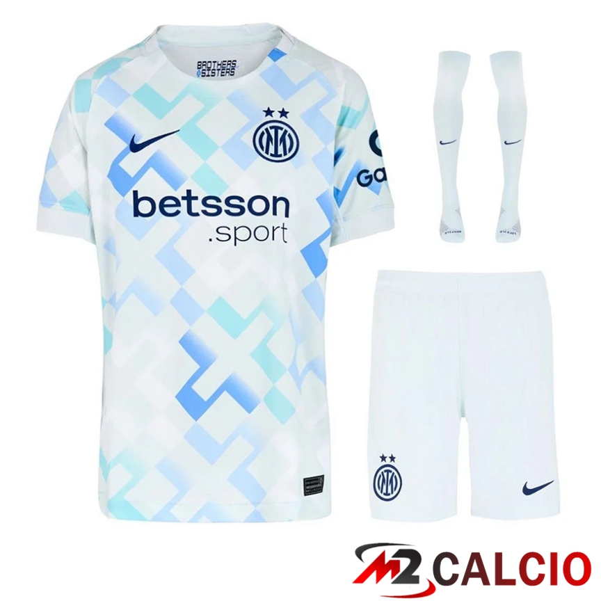 Insieme Maglie Calcio Inter Milan Seconda (Pantaloncini + Calzini) 2025 2026