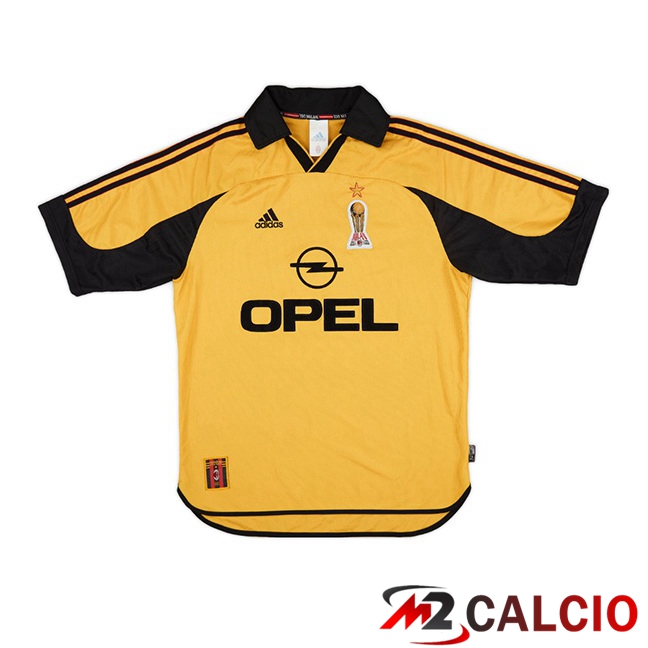 Maglie Calcio AC Milan Retro Quarto Giallo 1999-2000