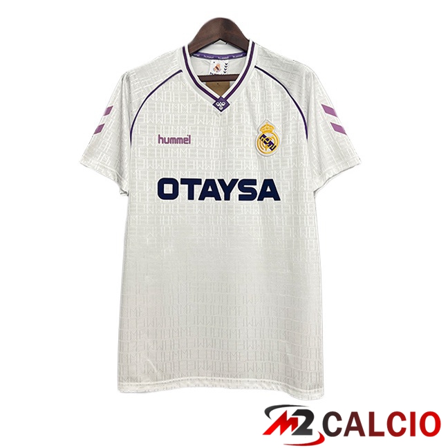 Maglie Calcio Real Madrid Retro Prima Bianco 1990-1992