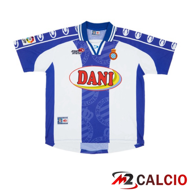Maglie Calcio RCD Espanyol Retro Prima Blu Bianco 1999-2000