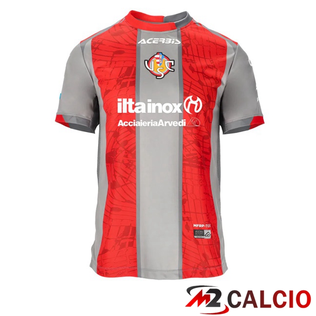 Maglie Calcio US Cremonese Prima Arancia Grigio 2025/2026