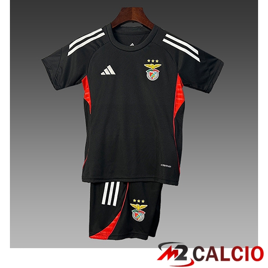 Insieme T Shirt Allenamento Benfica Bambino Nero/Rosso/Bianco 2025/2026