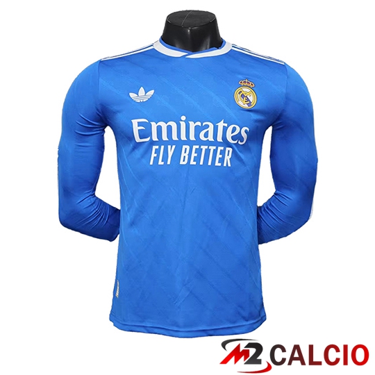 Maglie Calcio Real Madrid Terza Manica Lunga 2025/2026  Maglie Calcio Real Madrid Terza Manica Lunga 2025/2026