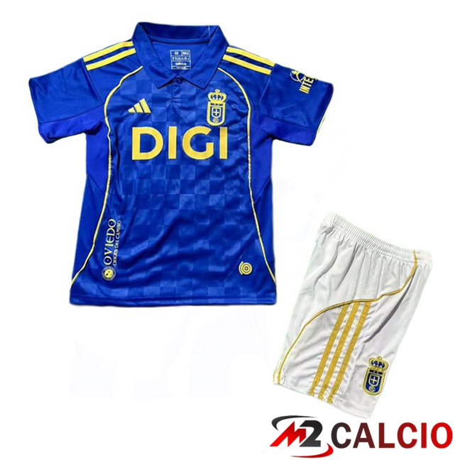 Maglie Calcio Real Oviedo Bambino Prima Blu 2025/2026