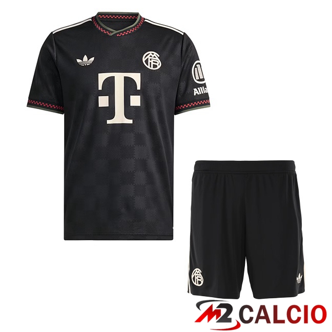Maglie Calcio Bayern Monaco Bambino Terza Nero 2025/2026