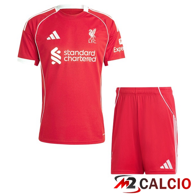 Maglie Calcio FC Liverpool Bambino Prima Rosso 2025/2026