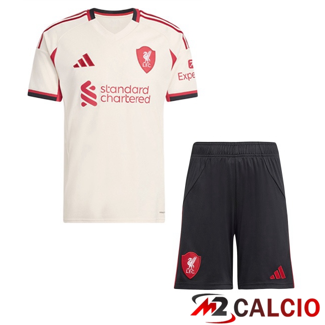Maglie Calcio FC Liverpool Bambino Seconda Giallo 2025/2026