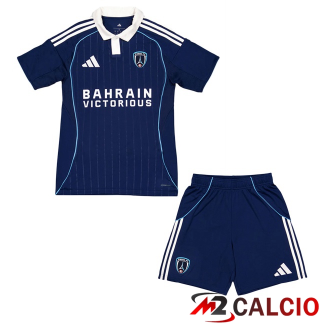Maglie Calcio Paris FC Bambino Prima Blu 2025/2026