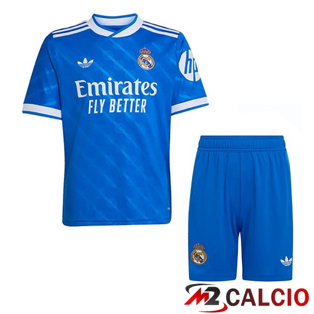 Maglie Calcio Real Madrid Bambino Terza Blu 2025/2026