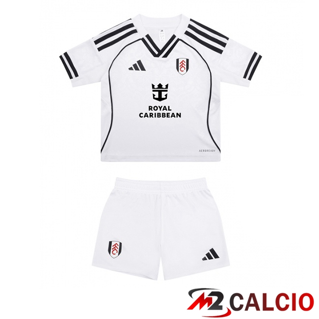 Maglie Calcio Fulham FC Bambino Prima Bianco 2025/2026