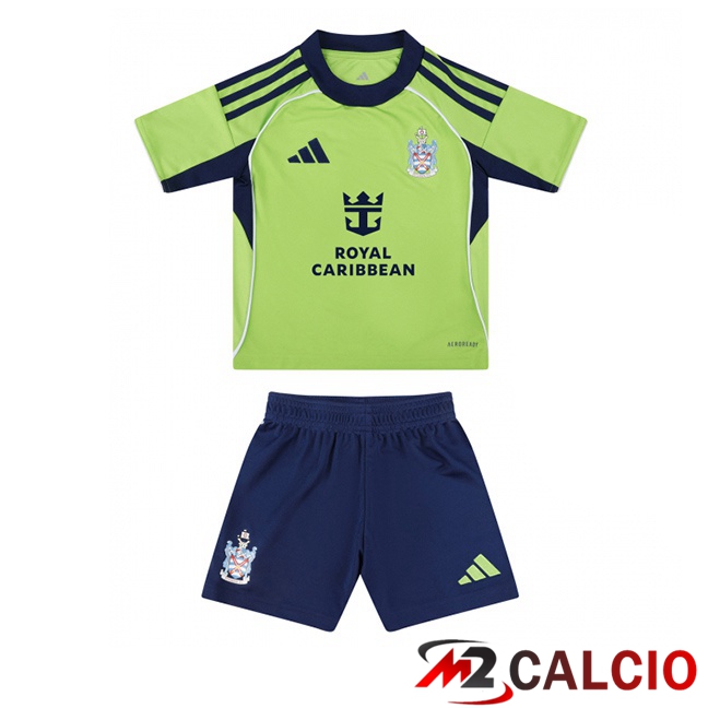 Maglie Calcio Fulham FC Bambino Seconda Verde 2025/2026