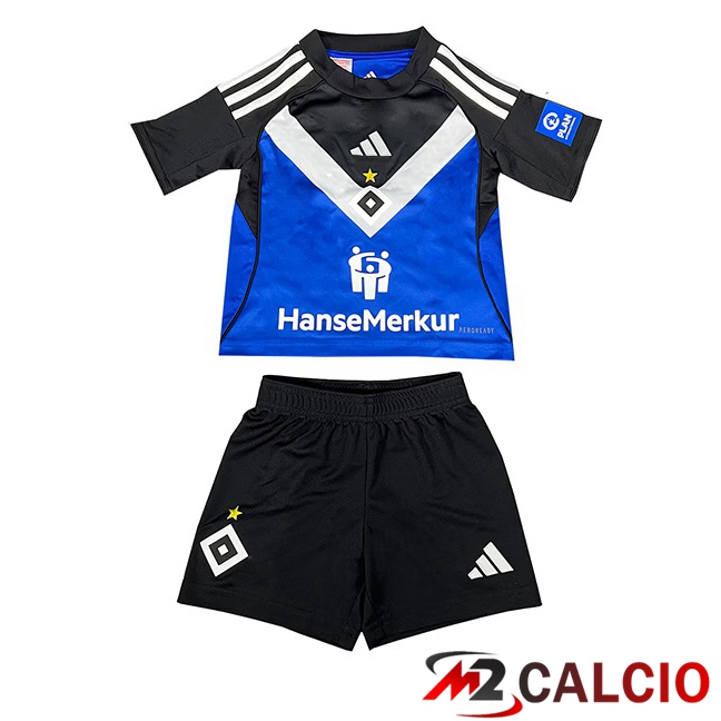 Maglie Calcio Hamburger SV Bambino Seconda Blu 2025/2026