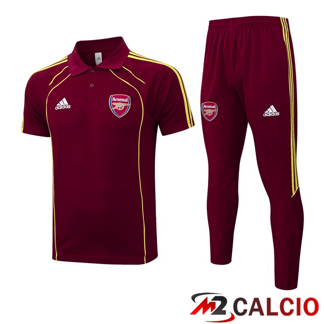 Insieme Polo Arsenal + Pantaloni Rosso 2025/2026