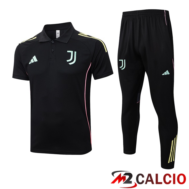 Insieme Polo Juventus + Pantaloni Nero 2025/2026