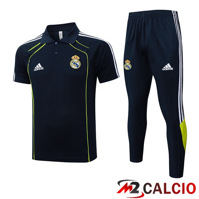 Insieme Polo Real Madrid + Pantaloni Blu Reale 2025/2026