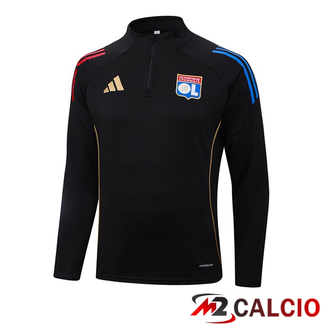 Felpa Allenamento Lione OL Nero 2025/2026