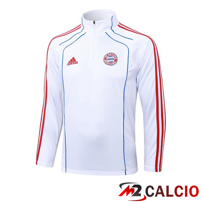 Felpa Allenamento Bayern Monaco Bianco 2025/2026