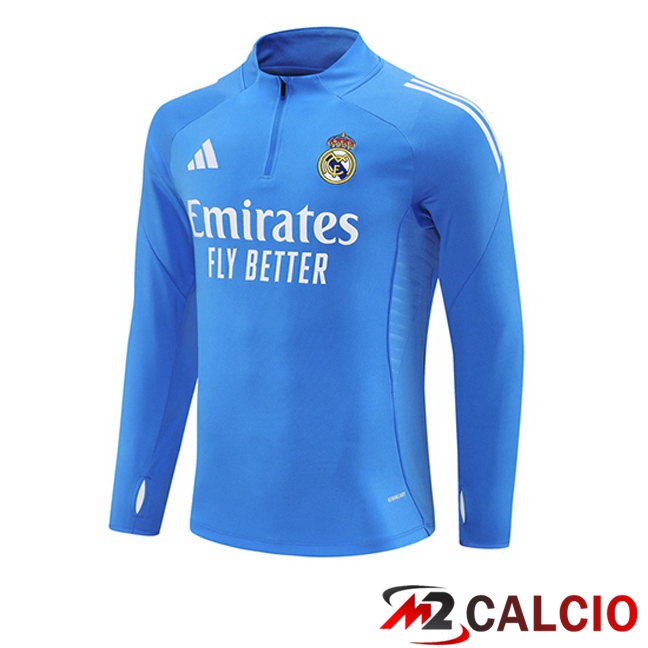 Felpa Allenamento Real Madrid Blu 2025/2026