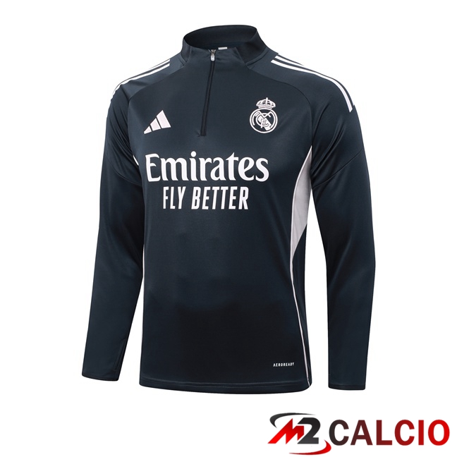 Felpa Allenamento Real Madrid Grigio 2025/2026