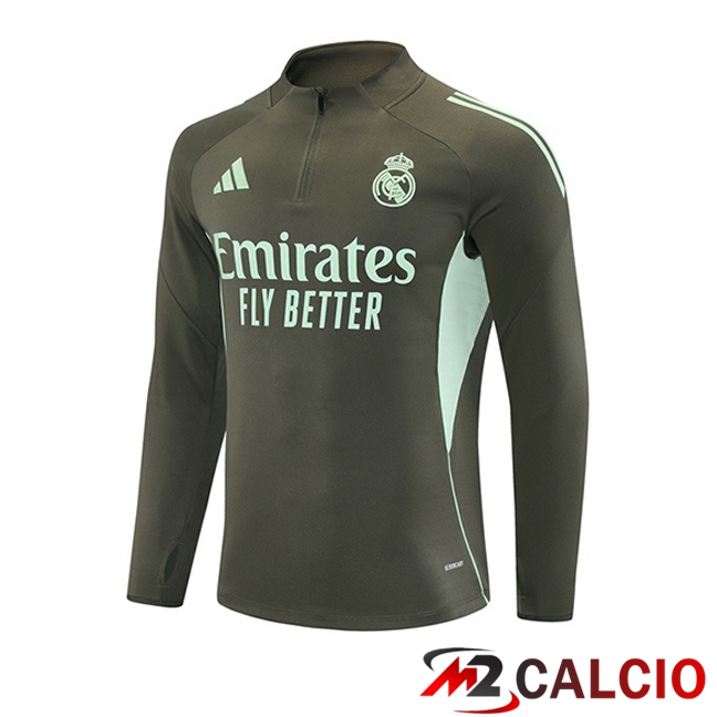Felpa Allenamento Real Madrid Verde 2025/2026