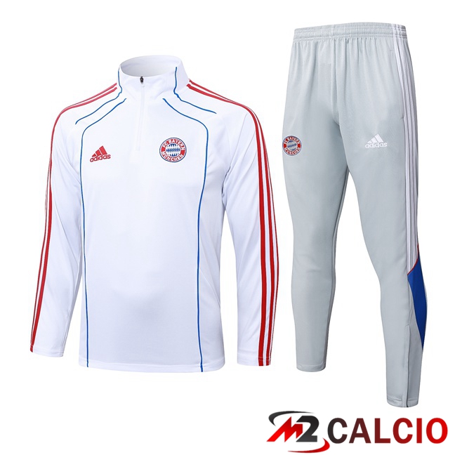 Insieme Tuta Calcio Bayern Monaco Bianco 2025/2026