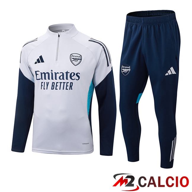 Insieme Tuta Calcio Arsenal Bianco 2025/2026