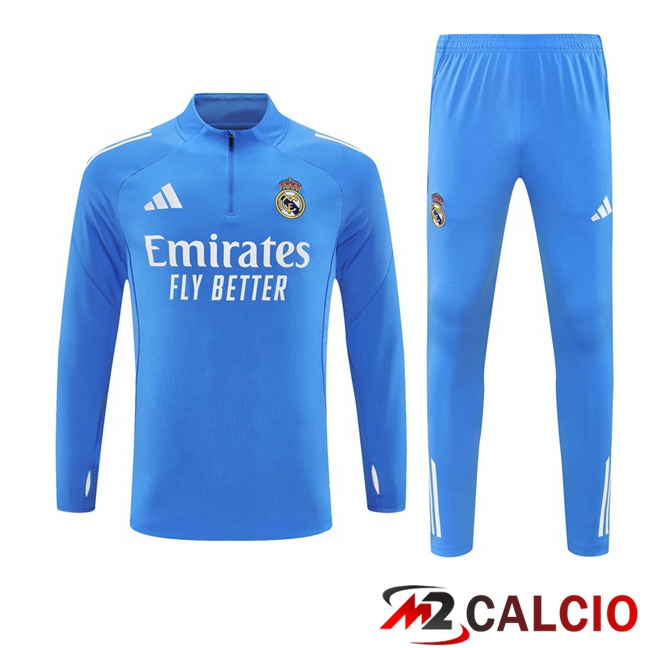 Insieme Tuta Calcio Real Madrid Blu 2025/2026