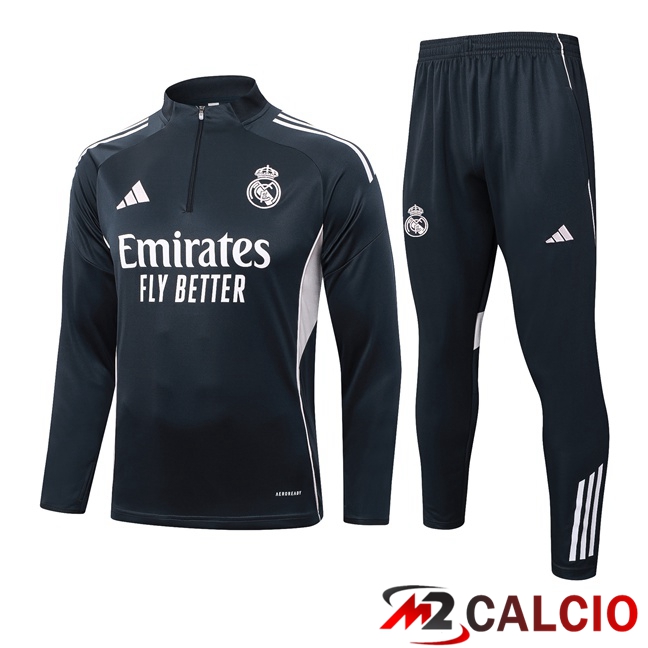 Insieme Tuta Calcio Real Madrid Grigio 2025/2026