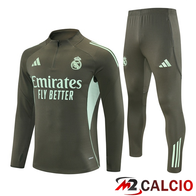 Insieme Tuta Calcio Real Madrid Verde 2025/2026
