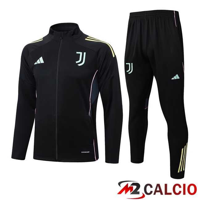 Insieme Tuta Calcio - Giacca Juventus Nero 2025/2026