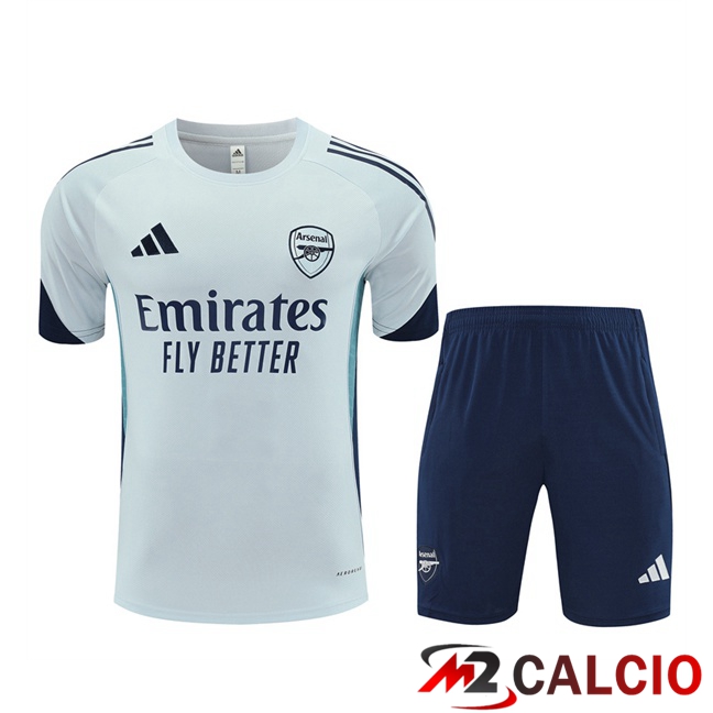 Insieme T Shirt Allenamento Arsenal + Pantaloncini Verde 2025/2026