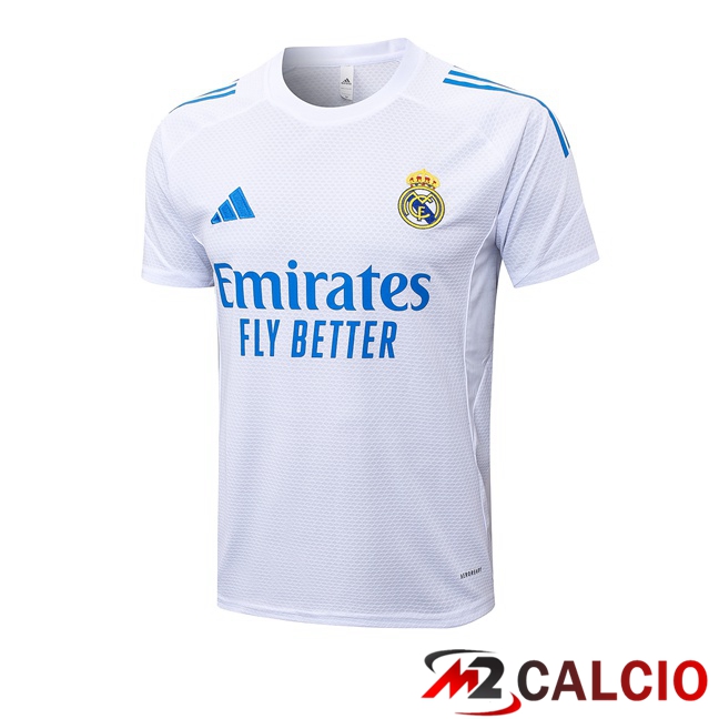 T Shirt Allenamento Real Madrid Bianco 2025/2026