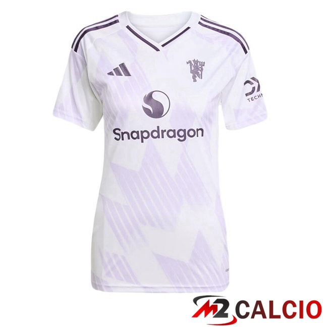 Maglie Calcio Manchester United Donna Seconda Bianco 2025/2026