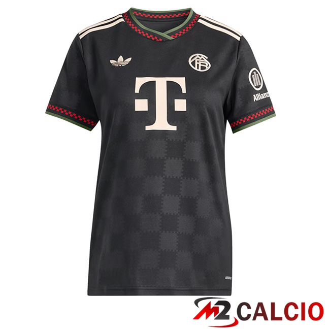 Maglie Calcio Bayern Monaco Donna Terza Nero 2025/2026