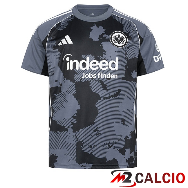 Maglie Calcio Eintracht Frankfurt Terza Grigio Nero 2025/2026