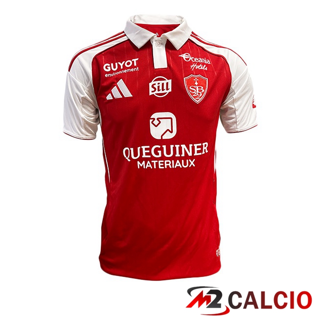 Maglie Calcio Stade Brestois Prima Rosso 2025/2026