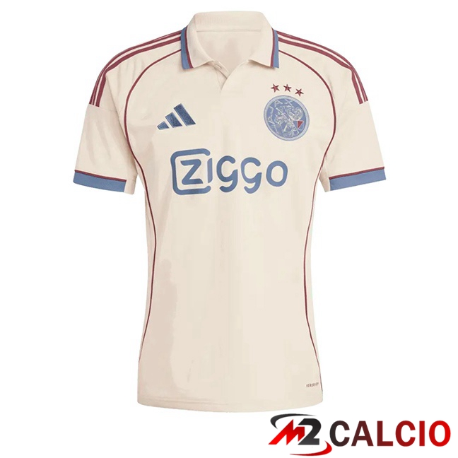 Maglie Calcio AFC Ajax Terza Giallo 2025/2026