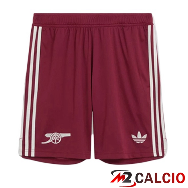Pantaloncini Calcio Arsenal Terza Marrone 2025/2026