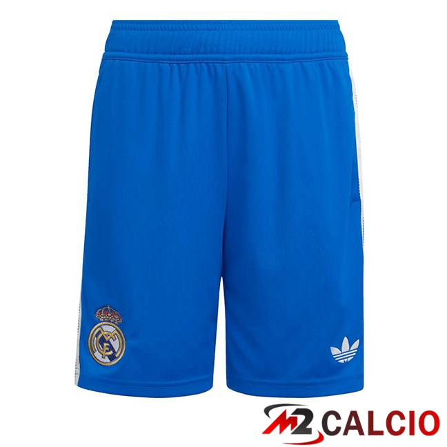 Pantaloncini Calcio Real Madrid Terza Blu 2025/2026