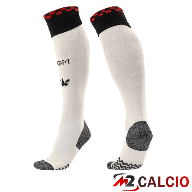 Calzini Calcio Bayern Monaco Terza Bianco 2025/2026