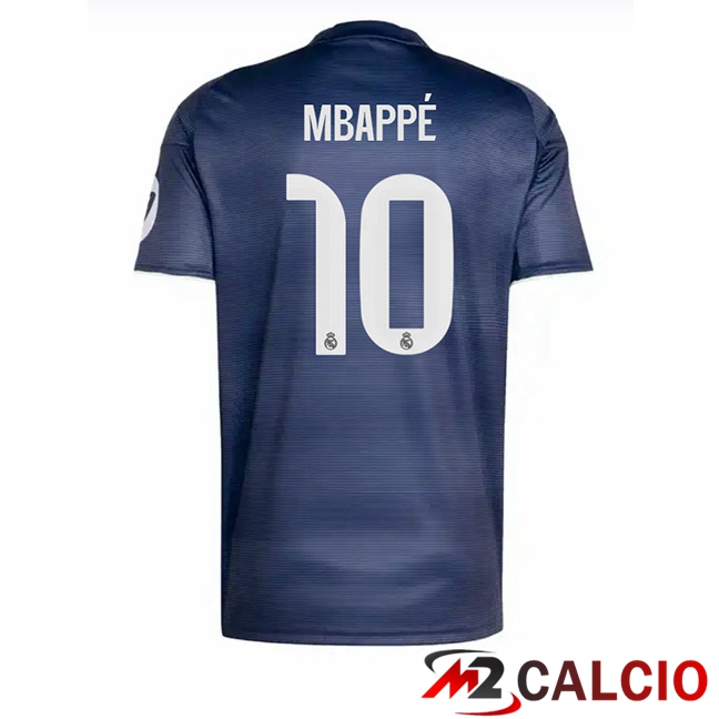 Maglie Calcio Real Madrid (Mbappé 10) Seconda Blu Reale 2025/2026