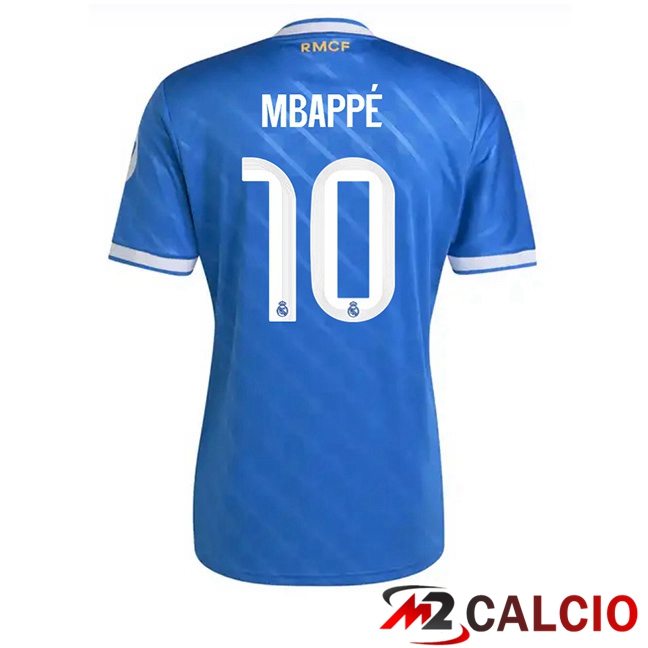 Maglie Calcio Real Madrid (Mbappé 10) Terza Blu 2025/2026