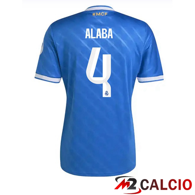 Maglie Calcio Real Madrid (Alaba 4) Terza Blu 2025/2026